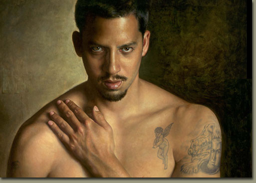 David Blaine Porttrait by Michael J Deas